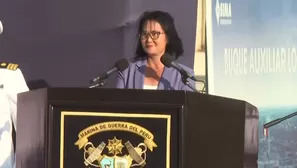 La presidenta Keiko Fujimori encabezó la botadura del BAP Chimbote en el Callao. El buque reforzará la logística de la Marina de Guerra y la respuesta ante desastres: "La construcción de estos buques en los astilleros de SIMA Perú demuestra que nuestro país tiene talento". Video: Canal N
