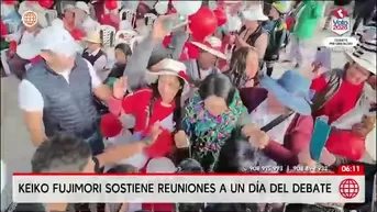 Candidata de Fuerza Popular permaneció en su local de campaña mientras su equipo afina estrategias para el encuentro del domingo./ Video: América Noticias