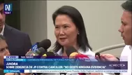 Keiko Fujimori advierte que demora afecta transición de gobierno