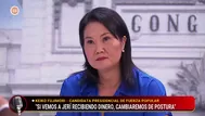 Keiko Fujimori descarta que Fuerza Popular presida el Congreso