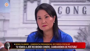 Keiko Fujimori aseguró que Fuerza Popular no apoyará censura a José Jerí y advierte riesgo de que la izquierda radical asuma el poder. Video: América Multimedia