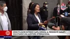 Keiko Fujimori entregó carta dirigida a Francisco Sagasti solicitando una auditoría internacional