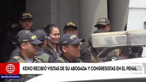 Keiko Fujimori, lideresa de Fuerza Popular en prisión preventiva.