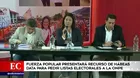 Fuerza Popular presentará un recurso de habeas data para pedir listas electorales a la ONPE