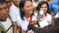 Keiko Fujimori realizó el cierre de su campaña