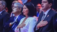 Keiko Fujimori fue a evento de Acción de Gracias evangélica