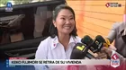 Keiko Fujimori inicia jornada electoral con llamado a votar