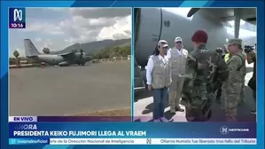 Presidenta Keiko Fujimori supervisa en el VRAEM las operaciones contra remanentes terroristas y el narcotráfico./ Video: Canal N
