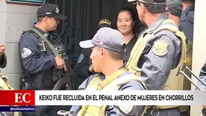 Keiko Fujimori, lideresa de Fuerza Popular en prisión.