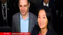 Keiko Fujimori salió a declarar acompañada de su esposo Mark Vito. Foto y video: América Noticias