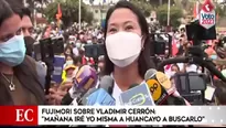 Keiko Fujimori sobre Vladimir Cerrón: Mañana iré yo misma a Huancayo a buscarlo. Video: América