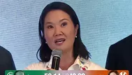 Keiko Fujimori: "Nos encontramos en un empate técnico"