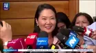 Keiko Fujimori pide paciencia y esperar el conteo final de votos