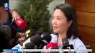 Keiko Fujimori: "Hay mucha esperanza sobre todo en el voto en el extranjero y en las actas observadas"