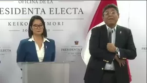Keiko Fujimori presenta a Elmer Cuba como nuevo ministro de Economía y Finanzas./ Video: Canal N