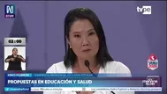 Keiko Fujimori plantea ampliar acceso al agua, entregar un millón de títulos de propiedad y fortalecer Foncodes