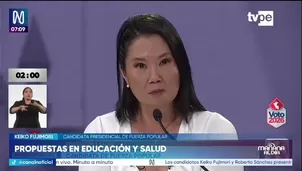 La candidata de Fuerza Popular planteó obras de infraestructura hídrica para todo el país, la formalización de viviendas mediante Cofopri y el impulso de proyectos de rápida ejecución en zonas vulnerables./ Video: Canal N