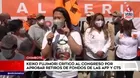 Keiko Fujimori criticó al Congreso por aprobar retiros de fondos de las AFP y CTS