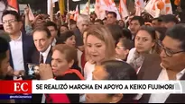 Se realizó marcha en apoyo a Keiko Fujimori.