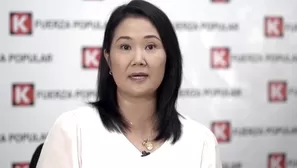 Keiko Fujimori rechaza pedido fiscal para anular Fuerza Popular. Foto: Andina. Video: Canal N