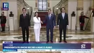 Presidenta Keiko Fujimori recibe a Marco Rubio en Palacio de Gobierno para abordar seguridad y cooperación bilateral