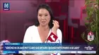 Keiko Fujimori cuestiona vínculo de Roberto Sánchez con Antauro Humala: "Ha dejado muy claro que seguirá participando a su lado”
