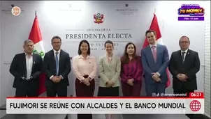 La presidenta electa informó que el organismo internacional respaldó la continuidad de Julio Velarde al frente del BCR y se comprometió a apoyar la ejecución de proyectos de prevención./ Video: América Noticias