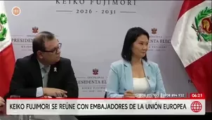 Presidenta electa Keiko Fujimori ultima detalles de su primer mensaje presidencial y se reúne con embajadores de la Unión Europea./ Video: América Noticias