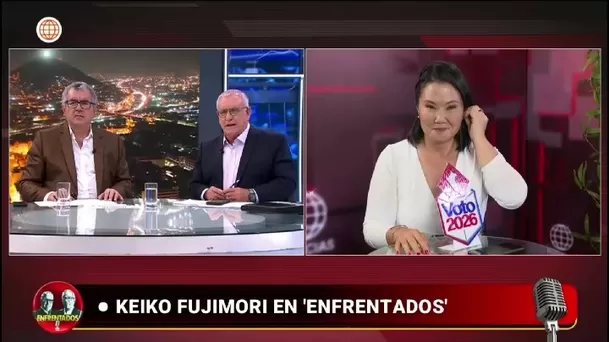 Keiko: Vamos a lograr consensos para recuperar la confianza/ Captura Enfrentados Keiko: Vamos a lograr consensos para recuperar la confianza/ Captura Enfrentados