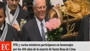 PPK le rendi&oacute; homenaje a Santa Rosa de Lima.