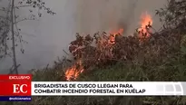 Incendio cerca a Fortaleza de Kuélap.