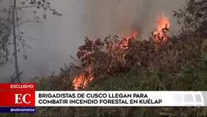 Incendio cerca a Fortaleza de Kuélap.