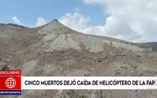 Labores de rescate se complican por mal tiempo tras caída de helicóptero de la FAP - Noticias de fap