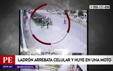 Ladrón arrebató el celular y huyó en una moto en San Martín de Porres - Noticias de moto