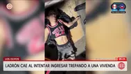 Ladrón cae de tercer piso en Los Olivos