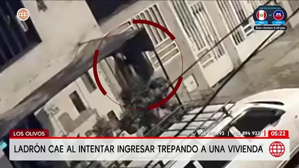 Ladrón cae de tercer piso en Los Olivos. Foto: América Noticias