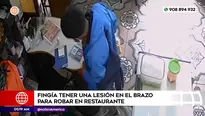 Ladrón fingía tener lesión en el brazo para robar. Foto y video: América Noticias