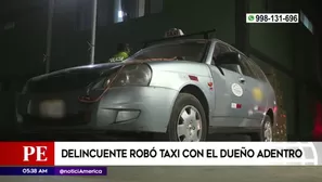 Roban vehículo en SJL. América Noticias