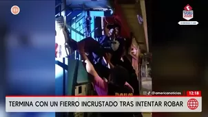 Ladrón termina con fierro incrustado en Piura. Foto y video: América Noticias