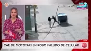 Ladrón en Trujillo sufre caída al intentar robar celular