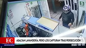 Cámara de vigilancia registró el asalto a mano armada.