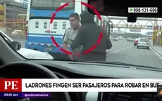 Ladrones fingieron ser pasajeros para robar en bus en Surco - Noticias de surco