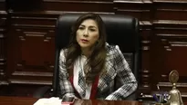 Lady Camones: “Desde aquí decimos no a la corrupción, ni a la impunidad, ni a los blindajes”.  Foto: El Comercio