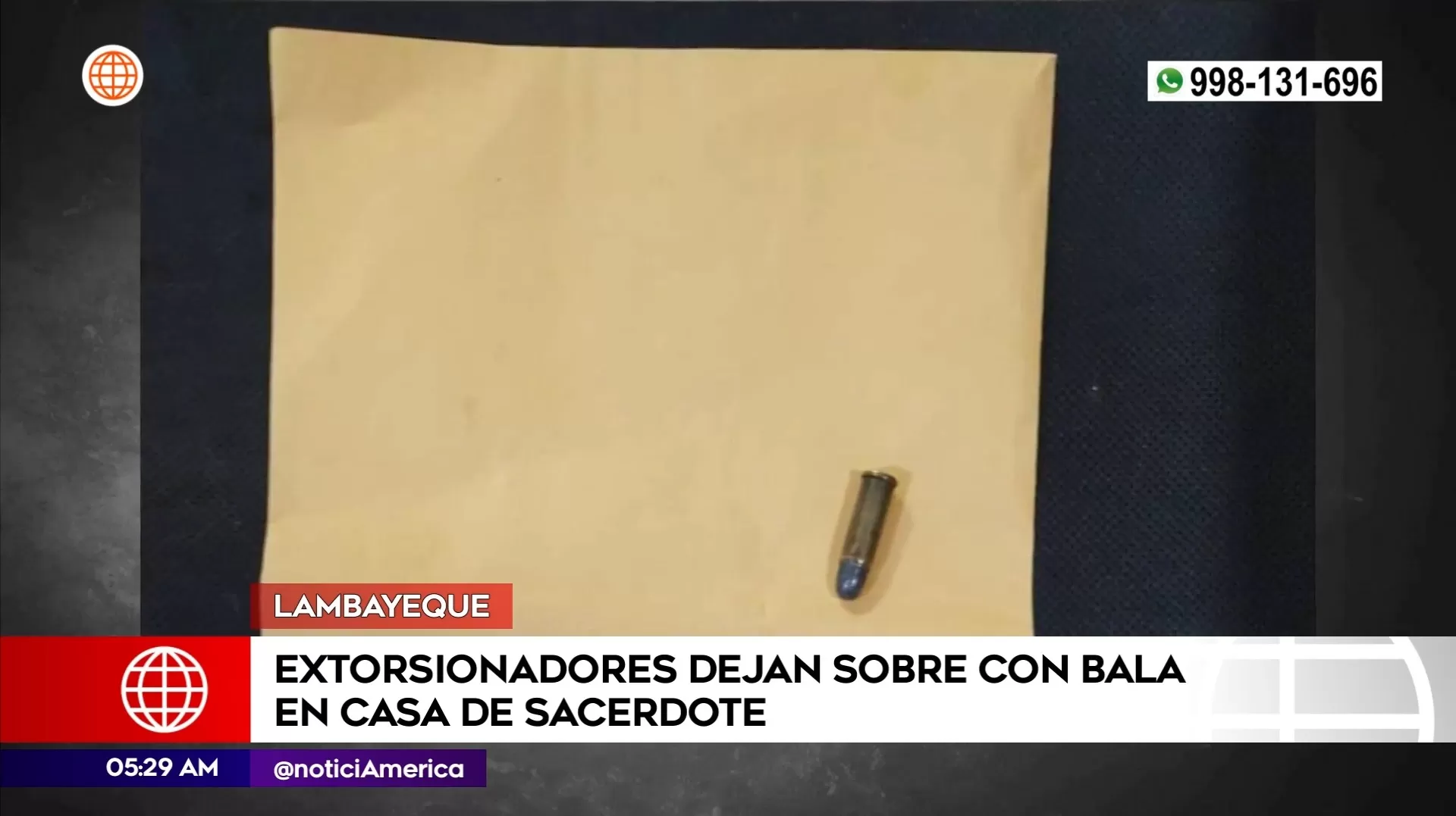 Delincuentes extorsionan a sacerdote en Lambayeque. Foto: América Noticias