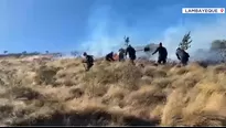 Incendio forestal en Lambayeque. Foto y video: Canal N