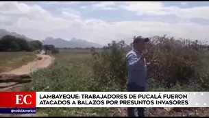 Disparos durante diligencia en Pucalá. Foto: América Noticias