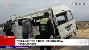 Accidente de tránsito en Lambayeque. Foto y video: América Noticias