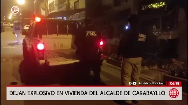 Segundo atentado contra alcalde de Carabayllo: lanzan explosivo a su vivienda/ América Noticias Segundo atentado contra alcalde de Carabayllo: lanzan explosivo a su vivienda/ América Noticias