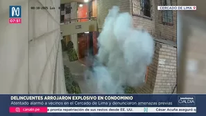 Explosivo detona en residencial del Cercado de Lima durante la madrugada