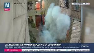 Explosivo detona en residencial del Cercado de Lima durante la madrugada
